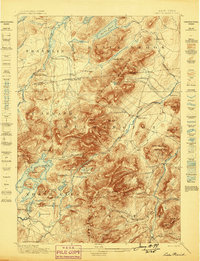 Lake Placid 1898 topographic map thumbnail