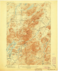 Lake Placid 1898 topographic map thumbnail