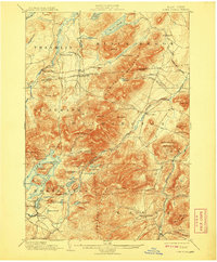 Lake Placid 1898 topographic map thumbnail