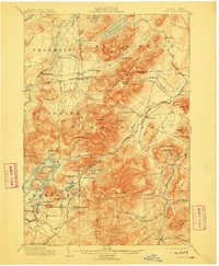 Lake Placid 1898 topographic map thumbnail