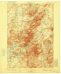 Lake Placid 1898 topographic map thumbnail