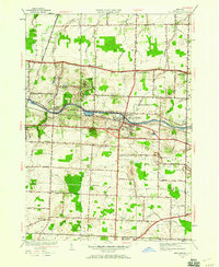 Spencerport 1952 topographic map thumbnail