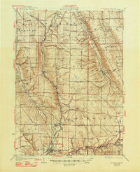 Springville 1925 topographic map thumbnail
