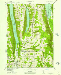 Springwater 1942 topographic map thumbnail