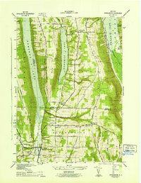 Springwater 1942 topographic map thumbnail