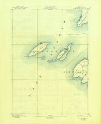 Stony Island 1895 topographic map thumbnail