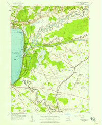 Sylvan Beach 1955 topographic map thumbnail
