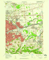 Syracuse East 1957 topographic map thumbnail