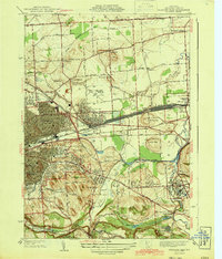 Syracuse East 1943 topographic map thumbnail