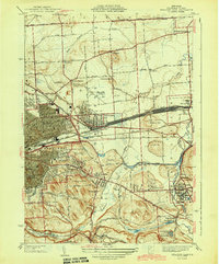 Syracuse East 1943 topographic map thumbnail