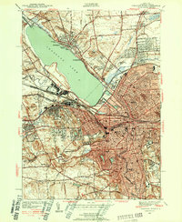 Syracuse West 1939 topographic map thumbnail