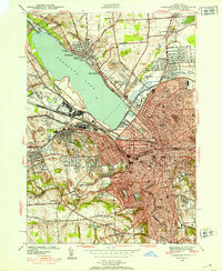 Syracuse West 1939 topographic map thumbnail