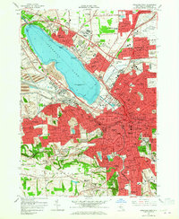 Syracuse West 1958 topographic map thumbnail