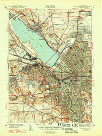 Syracuse West 1947 topographic map thumbnail