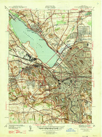 Syracuse West 1947 topographic map thumbnail