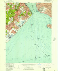 The Narrows 1955 topographic map thumbnail