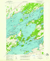 Thousand Island Park 1958 topographic map thumbnail