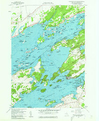 Thousand Island Park 1958 topographic map thumbnail