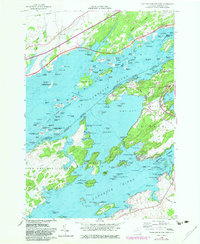 Thousand Island Park 1958 topographic map thumbnail