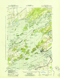 Thousand Island Park 1943 topographic map thumbnail