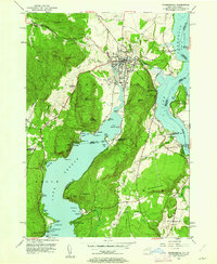 Ticonderoga 1950 topographic map thumbnail