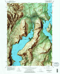 Ticonderoga 1950 topographic map thumbnail