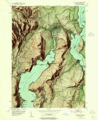 Ticonderoga 1950 topographic map thumbnail