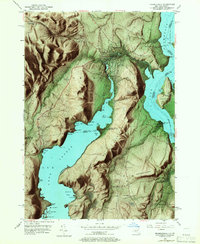 Ticonderoga 1950 topographic map thumbnail