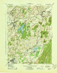 Warwick 1943 topographic map thumbnail
