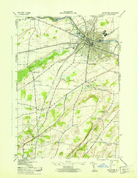 Watertown 1943 topographic map thumbnail