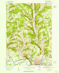 Waverly 1954 topographic map thumbnail