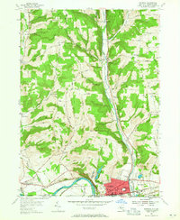 Waverly 1954 topographic map thumbnail