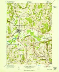 Wayland 1953 topographic map thumbnail
