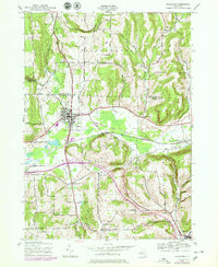 Wayland 1943 topographic map thumbnail