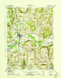 Wayland 1942 topographic map thumbnail
