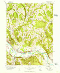 Wellsburg 1954 topographic map thumbnail