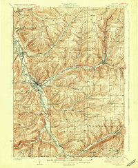 Wellsville topographic map thumbnail