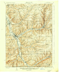Wellsville 1926 topographic map thumbnail