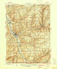 Wellsville 1926 topographic map thumbnail