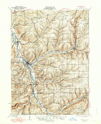 Wellsville 1926 topographic map thumbnail