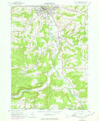 Wellsville South 1965 topographic map thumbnail