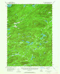 West Canada Lakes 1954 topographic map thumbnail