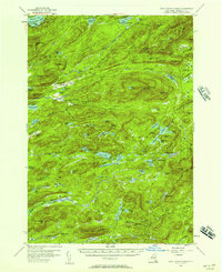 West Canada Lakes 1954 topographic map thumbnail