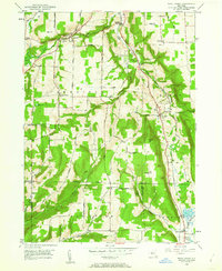 West Danby 1950 topographic map thumbnail