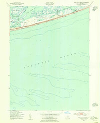West Gilgo Beach 1954 topographic map thumbnail