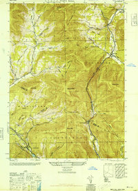 West Kill 1945 topographic map preview