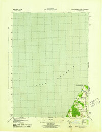 West Ninemile Point 1943 topographic map thumbnail