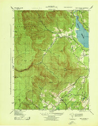 West Shokan 1943 topographic map thumbnail