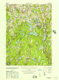 White Lake 1942 topographic map thumbnail