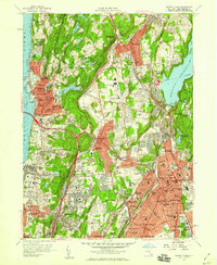 White Plains 1957 topographic map thumbnail